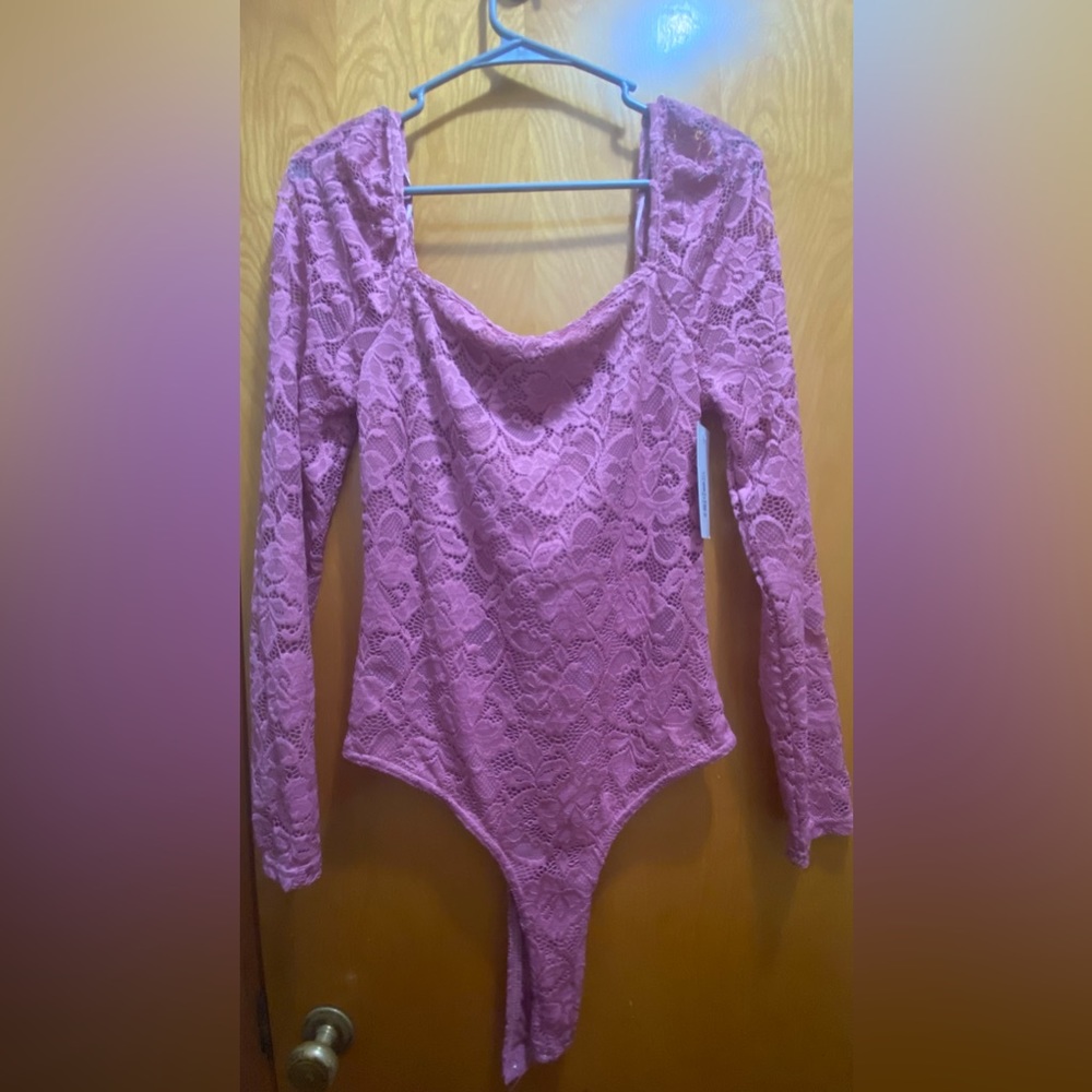 Long sleeve bodysuit.